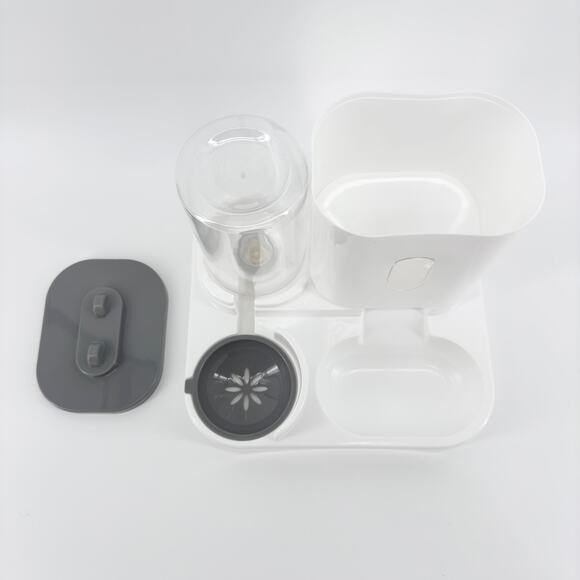 Small Cat Feeding Station with Food & Water Dispenser - Easy Clean Pet Feeder - Picture 8 of 8